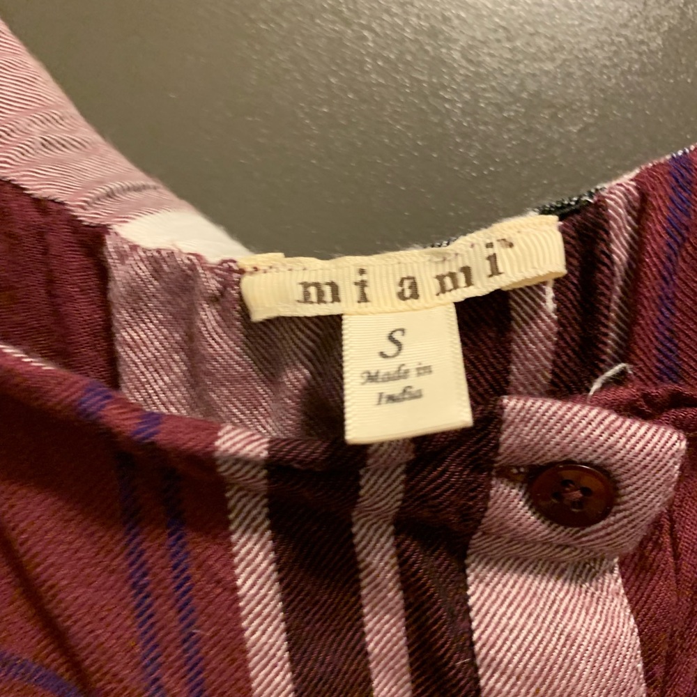 Off the shoulder plaid top